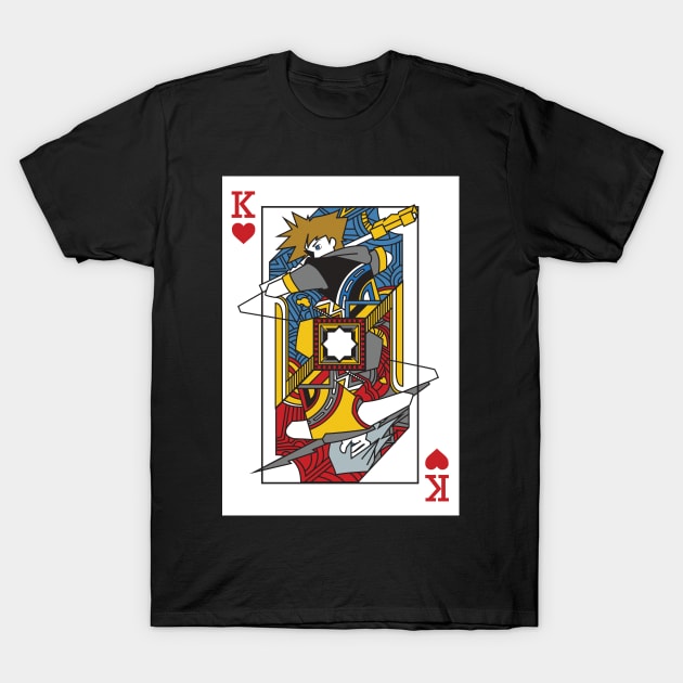 Kingdom Hearts - King of Hearts T-Shirt by NerdGamePlus